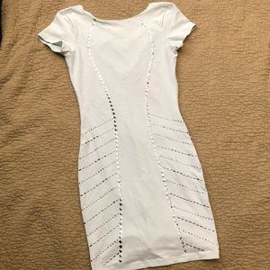 Mint blue BEBE bodycon dress